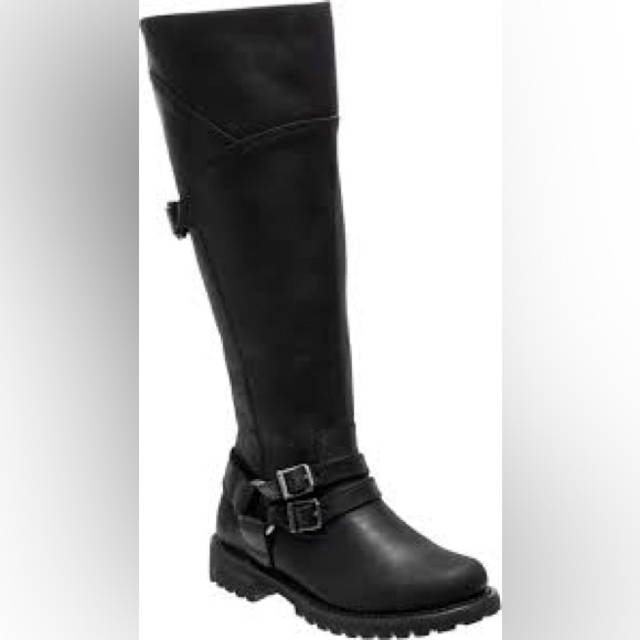 Harley-Davidson Women's Lomita 15.25-Inch Black Motorcycle Boots